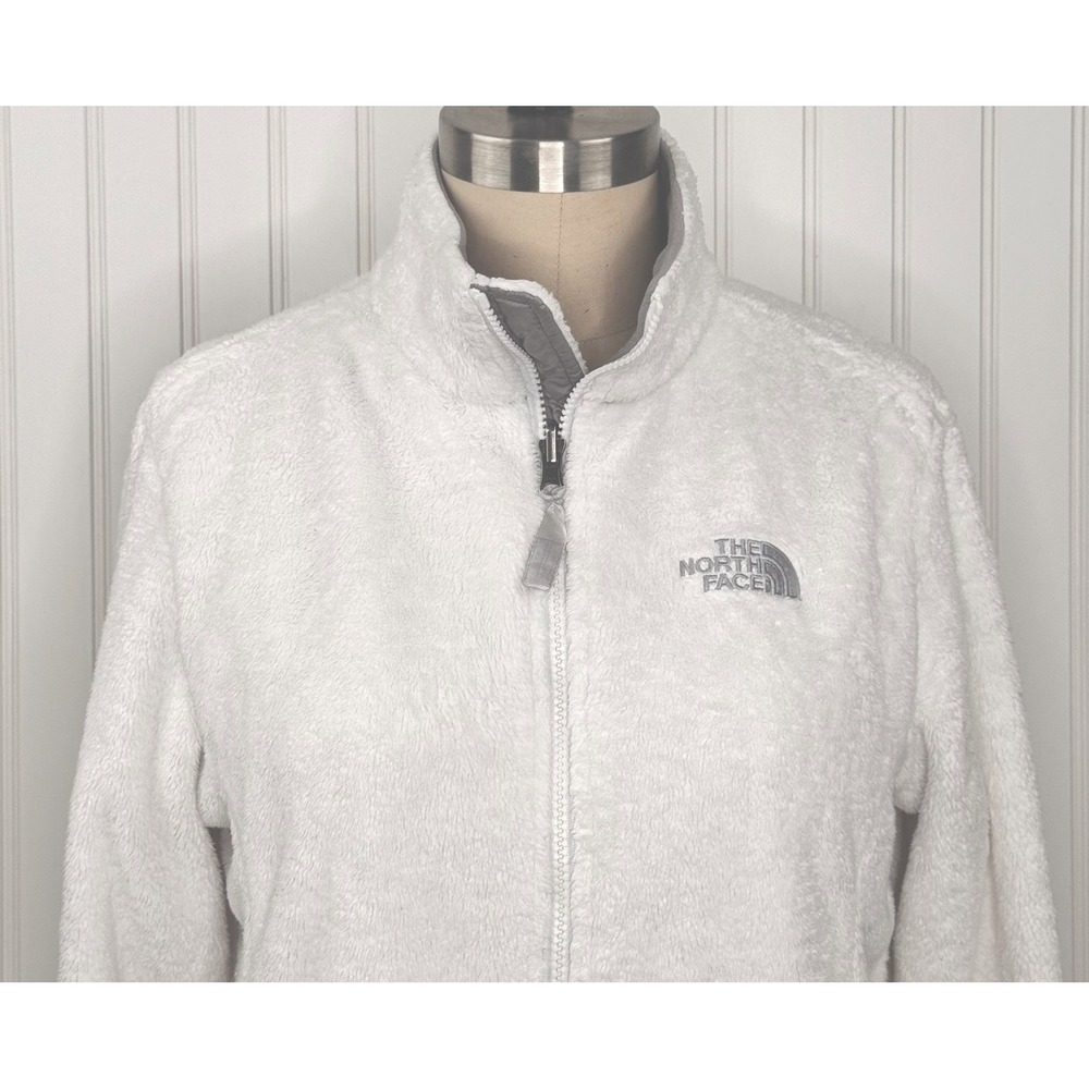 THE NORTH FACE Soft Faux Fur Jacket Women's Size M Full Zip - Picture 3 of 15